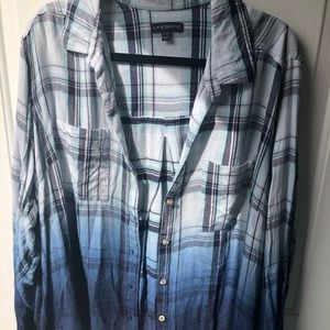 Lane Bryant Ombre Flannel Tunic